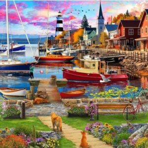 Holdson - Seas the Day - Boat Harbour 1000 Piece Puzzle