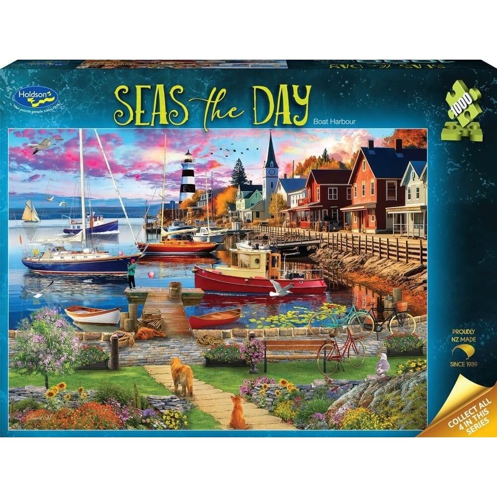 Holdson - Seas the Day - Boat Harbour 1000 Piece Puzzle - Image 2
