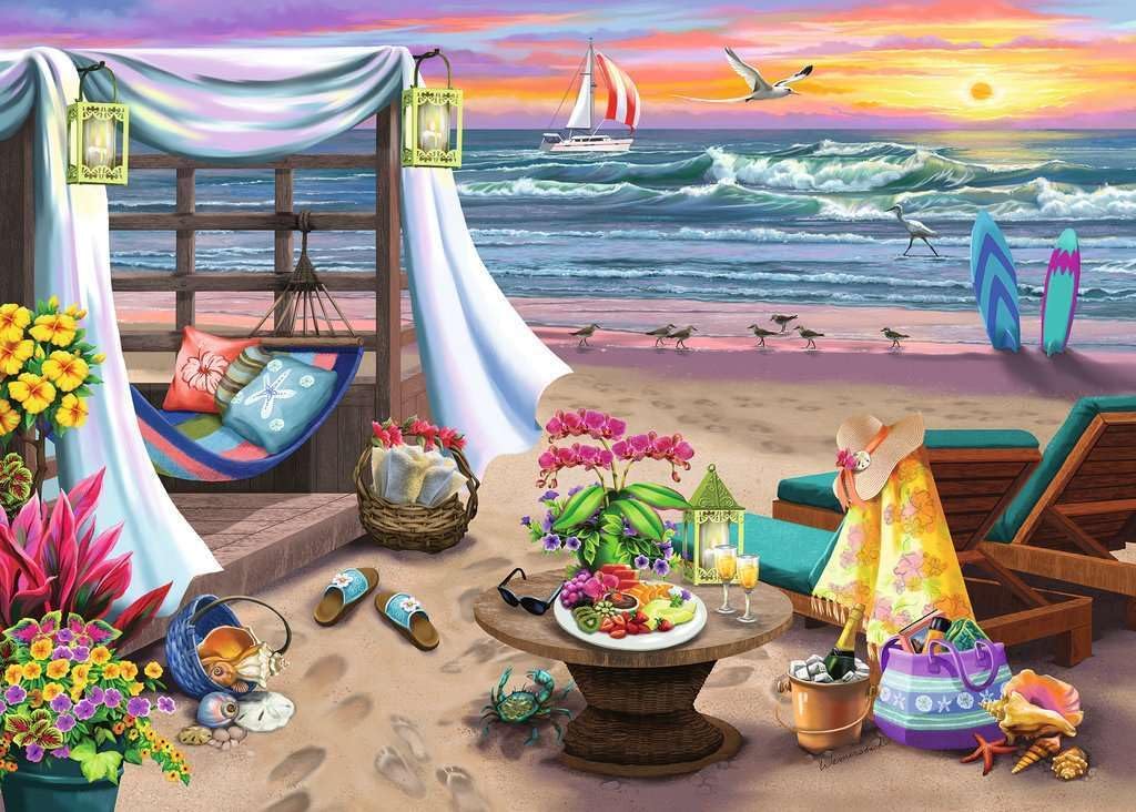 Ravensburger - Cabana Retreat 500 Large Piece Format Puzzle
