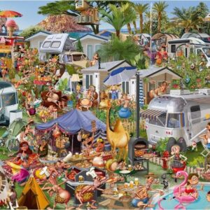 Piatnik - Ruyer, Camping Chaos 1000 Piece Puzzle