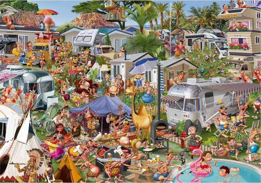 Piatnik - Ruyer, Camping Chaos 1000 Piece Puzzle