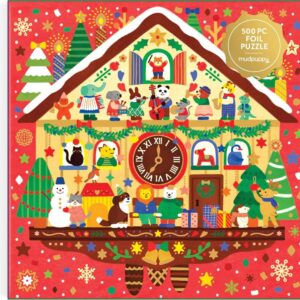 Mudpuppy - Christmas Time FOIL 500 Piece Puzzle