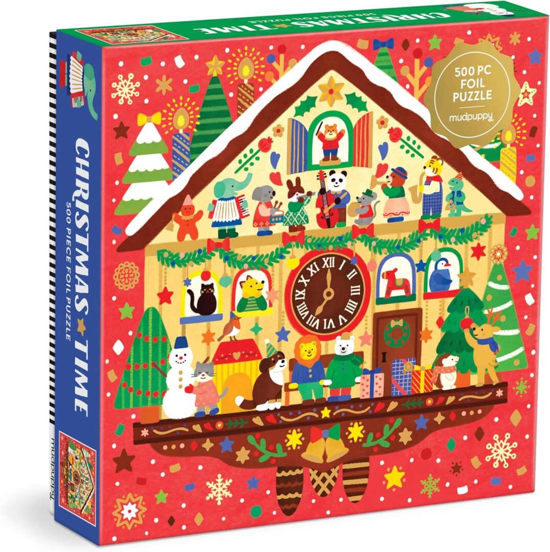 Mudpuppy - Christmas Time FOIL 500 Piece Puzzle - Image 2