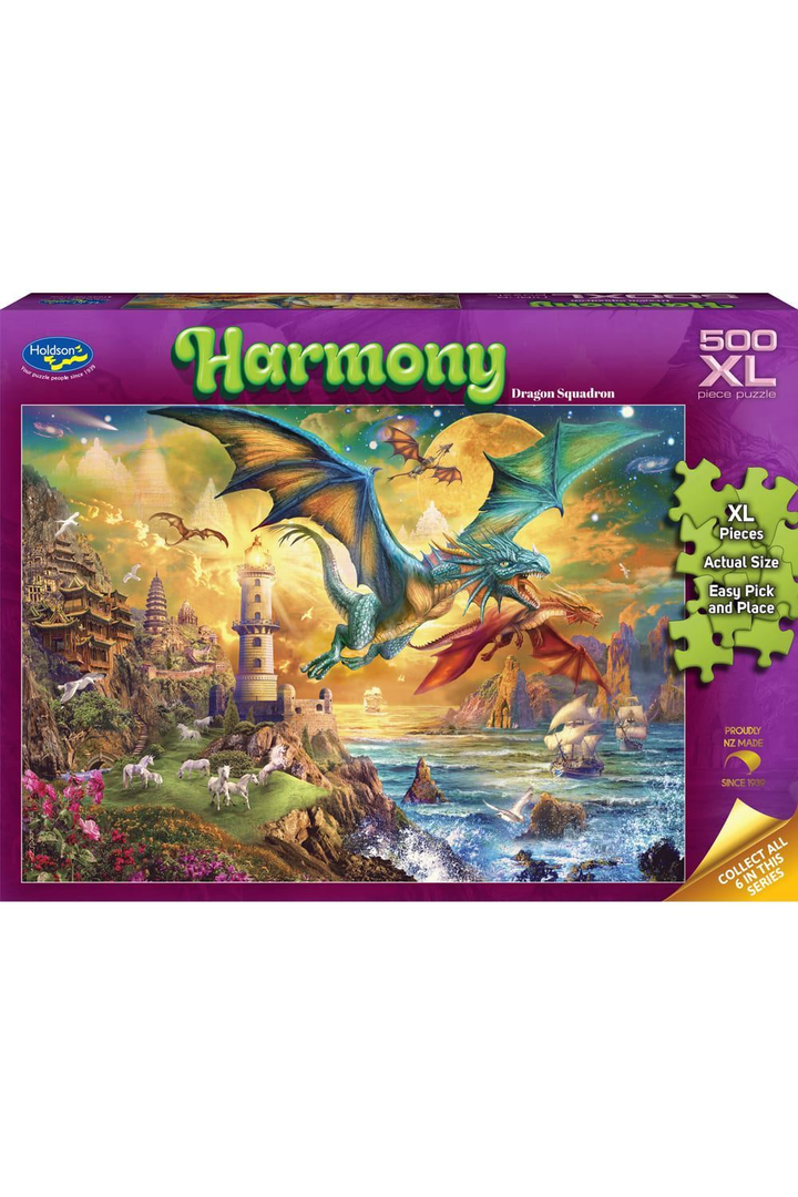 Holdson - Harmony - Dragon Squadron 500XL Piece Puzzle - Image 2