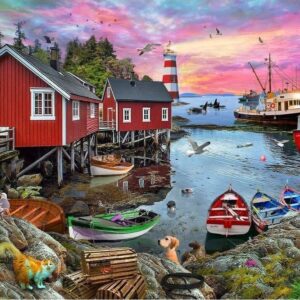 Holdson - Seas the Day - Fisherman's Cove 1000 Piece Puzzle