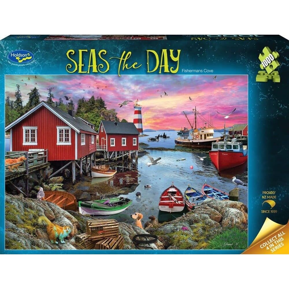 Holdson - Seas the Day - Fisherman's Cove 1000 Piece Puzzle - Image 2