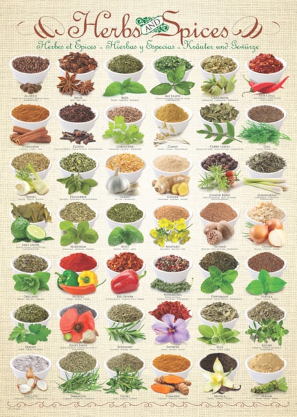 Eurographics - Herbs & Spices 1000 Piece Puzzle