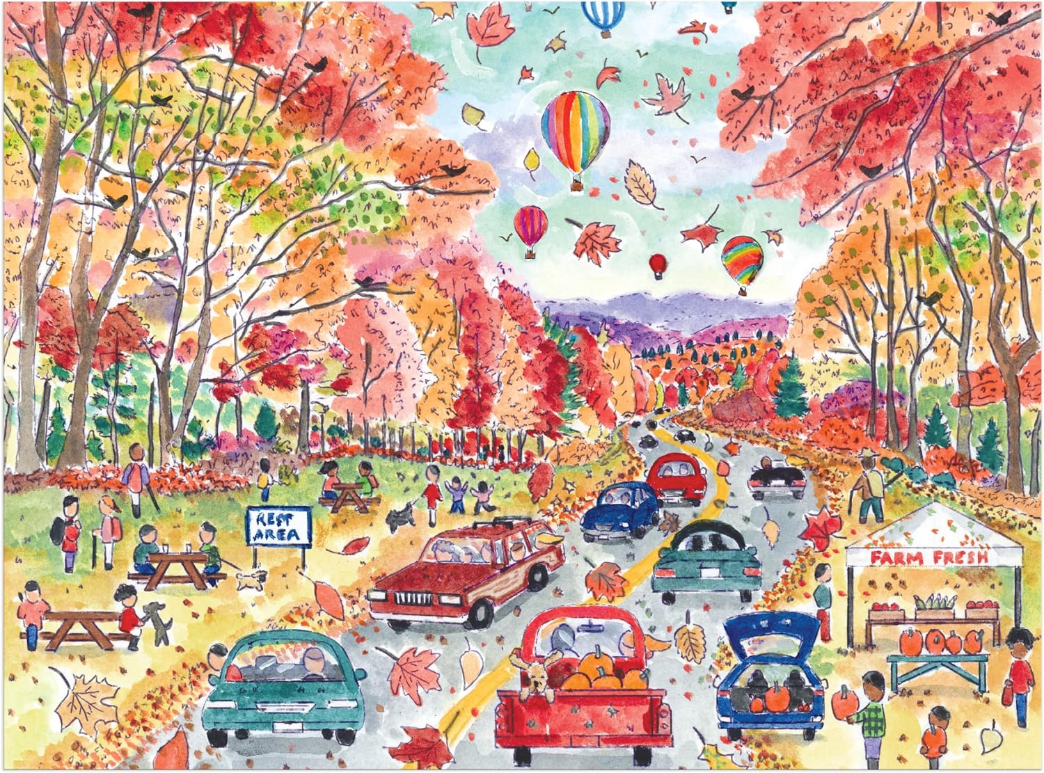 Galison - Michael Storrings - Leaf Peeping 1000 Piece Puzzle