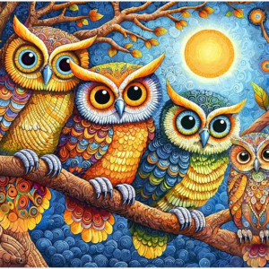 Cherry Pazzi - Moonlight Owls 500 Piece Puzzle