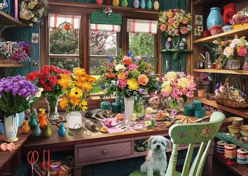 Ravensburger - My Haven No 13 - Flower Arranger 1000 Piece Puzzle