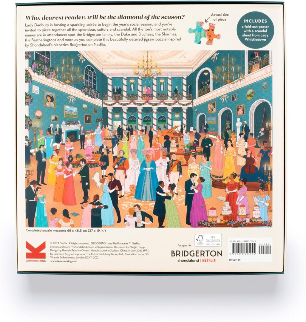 Laurence King Publishing - The World of Bridgerton 1000 Piece Puzzle - Image 2