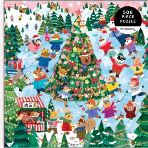 Mudpuppy - Winter Whirl 500 Piece Puzzle