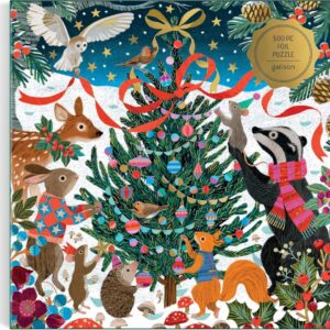 Galison - Woodland Merrymakers FOIL 500 Piece Puzzle