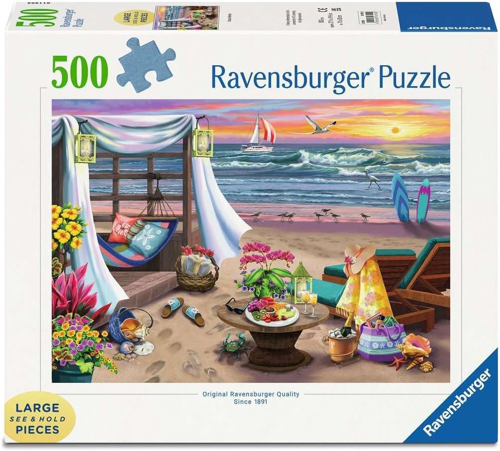 Ravensburger - Cabana Retreat 500 Large Piece Format Puzzle - Image 2