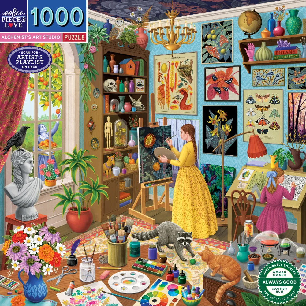 eeBoo - Alchemist's Art Studio 1000 Piece Puzzle