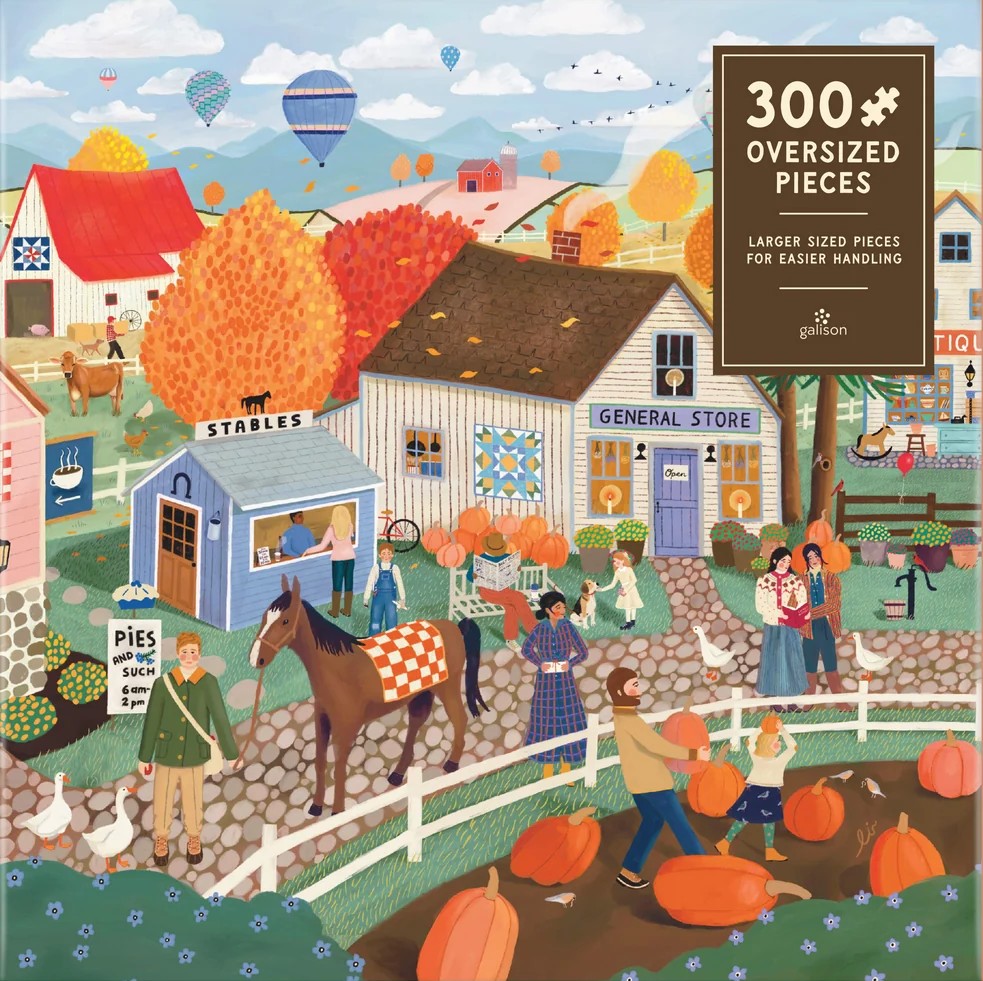 Galison - Autumn Square 300 Oversized Piece Puzzle