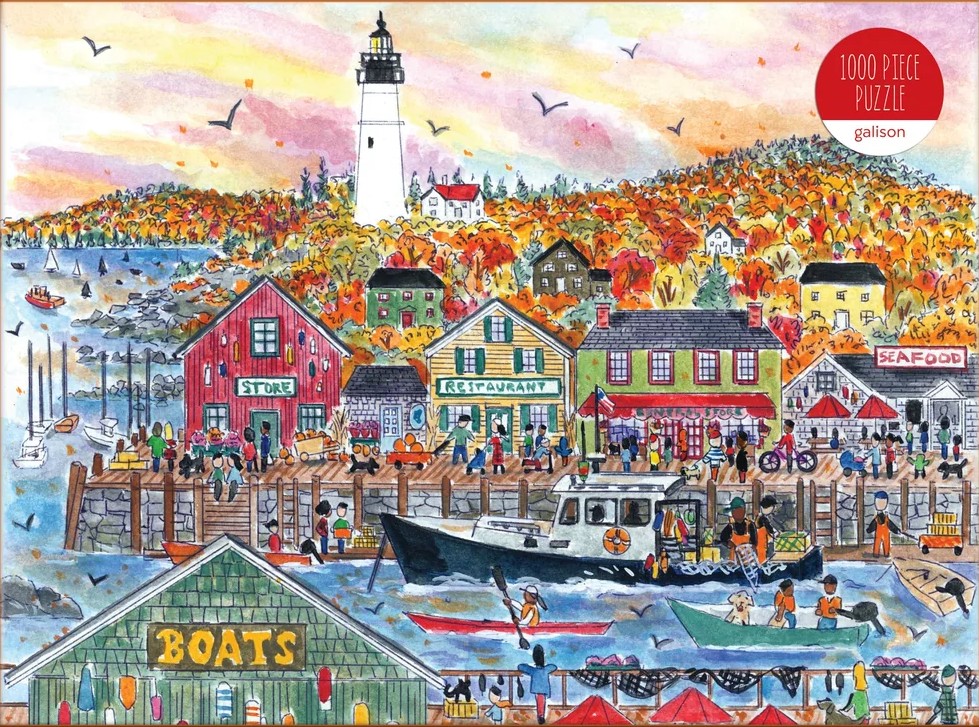 Galison - Michael Storrings - Autumn by the Sea 1000 Piece Puzzle