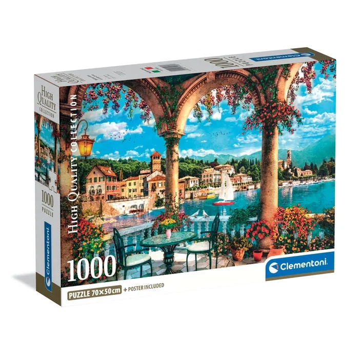 Clementoni - Balcony View of Lake Como 1000 Piece Puzzle - Image 2