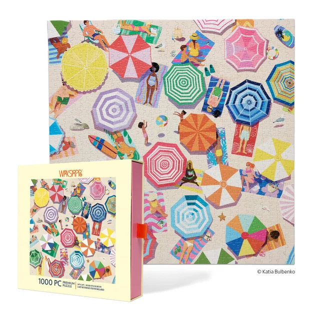 WerkShoppe - Beach Day 1000 Piece Puzzle - Slip Box