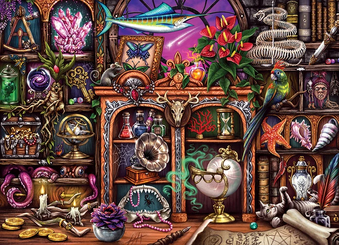 Cobble Hill - Cabinet of Curiosities 500 Larger Piece Puzzle