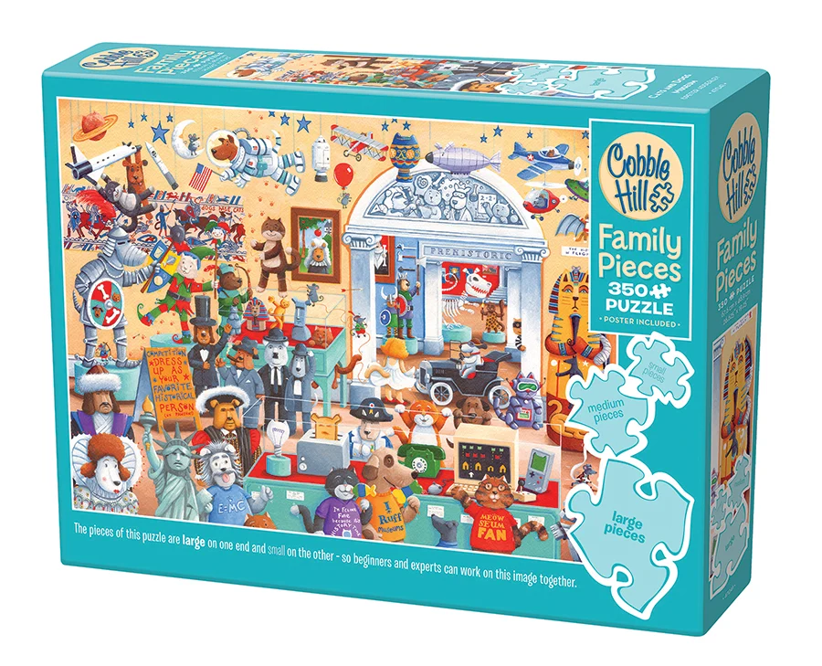 Cobble Hill - Cats and Dogs Museum 350 Piece Family Puzzle - Image 2