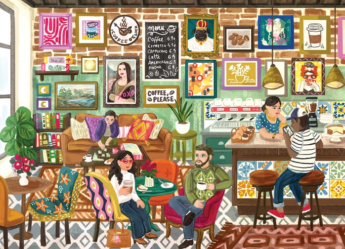 Cobble Hill - Coffee Please 1000 Piece Puzzle