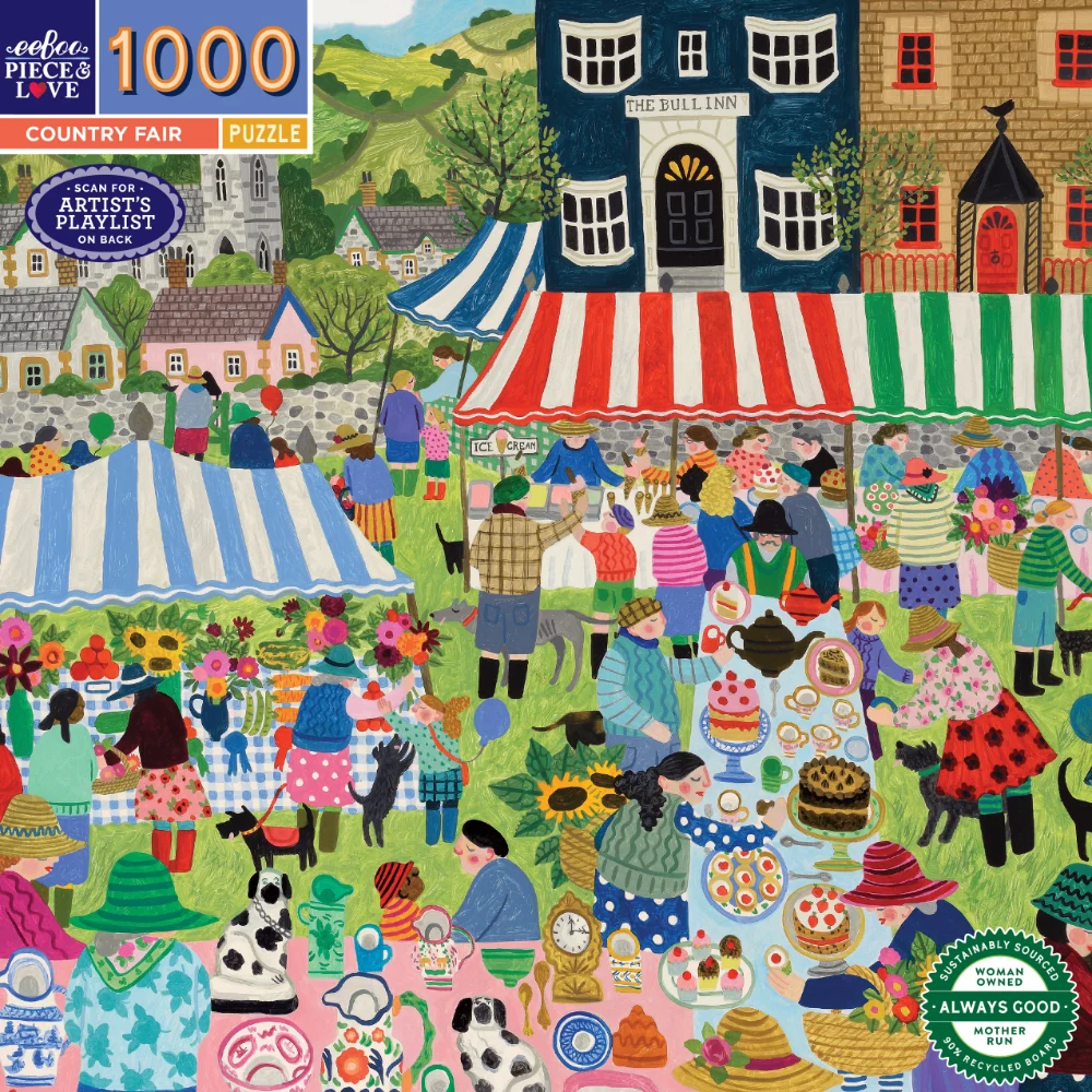 eeBoo - Country Fair 1000 Piece Puzzle