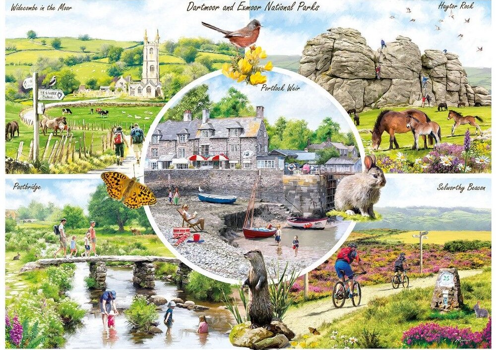 Gibsons - Dartmoor & Exmoor 1000 Piece Puzzle