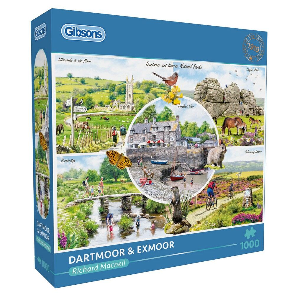 Gibsons - Dartmoor & Exmoor 1000 Piece Puzzle - Image 2