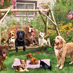 Cobble Hill - Doggie Daycare 500 Larger Piece Puzzle