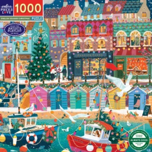 eeBoo - English Seaside Christmas 1000 Piece Puzzle