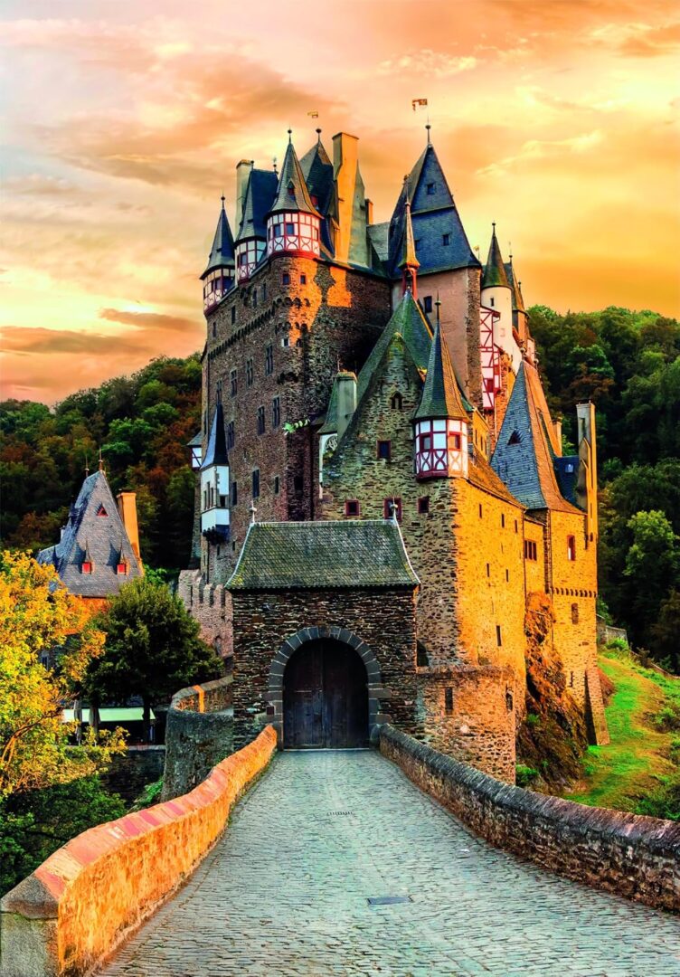 Clementoni - Golden Hour at Eltz Castle 1000 Piece Puzzle