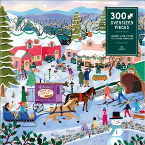 Galison - Little Winter Town 300 Oversized Piece Puzzle
