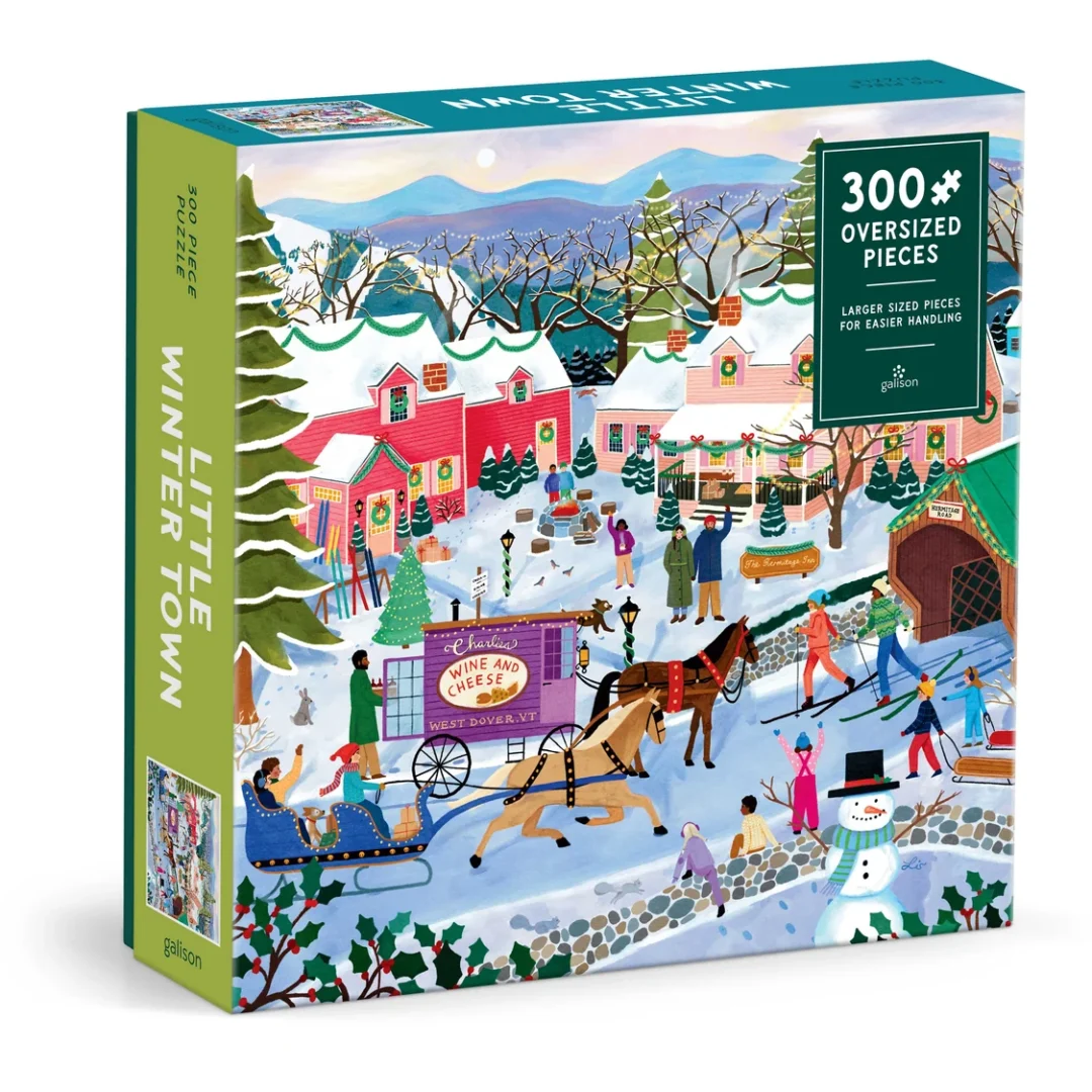 Galison - Little Winter Town 300 Oversized Piece Puzzle - Image 2