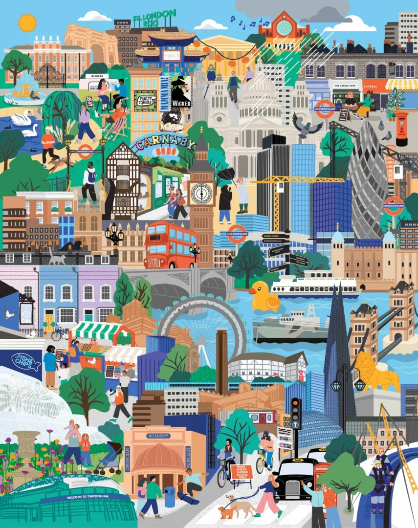 Ridleys - London Calling City Life 1000 Piece Puzzle - Image 2