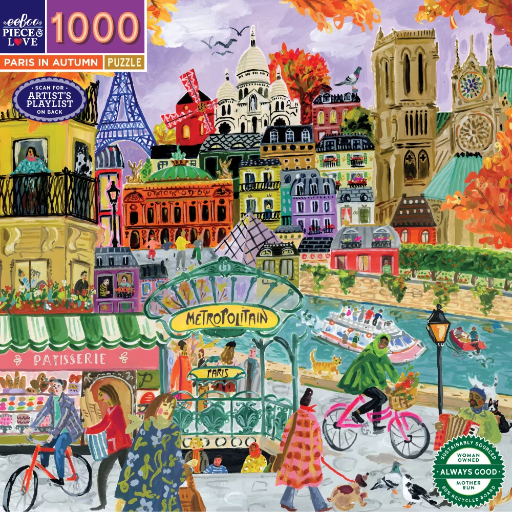 eeBoo - Paris in Autumn 1000 Piece Puzzle