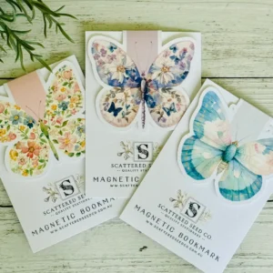Magnetic Bookmarks - Pastel Butterfly - 3 Designs
