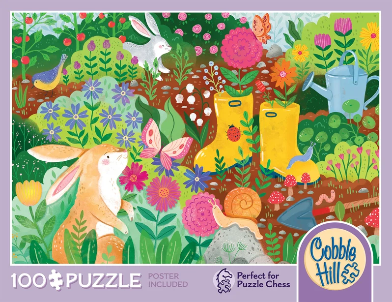 Cobble Hill - Rabbit Garden 100 Piece Puzzle