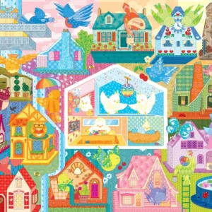 Cobble Hill - Rainbow Birdies 500 Larger Piece Puzzle