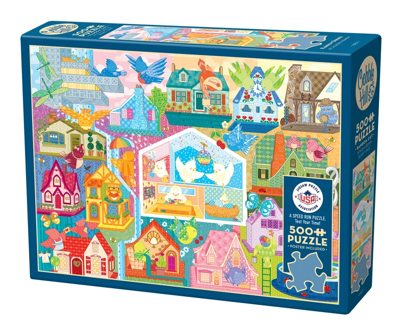 Cobble Hill - Rainbow Birdies 500 Larger Piece Puzzle - Image 2