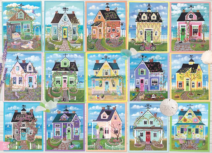 Cobble Hill - Seaside Cottages 1000 Piece Puzzle