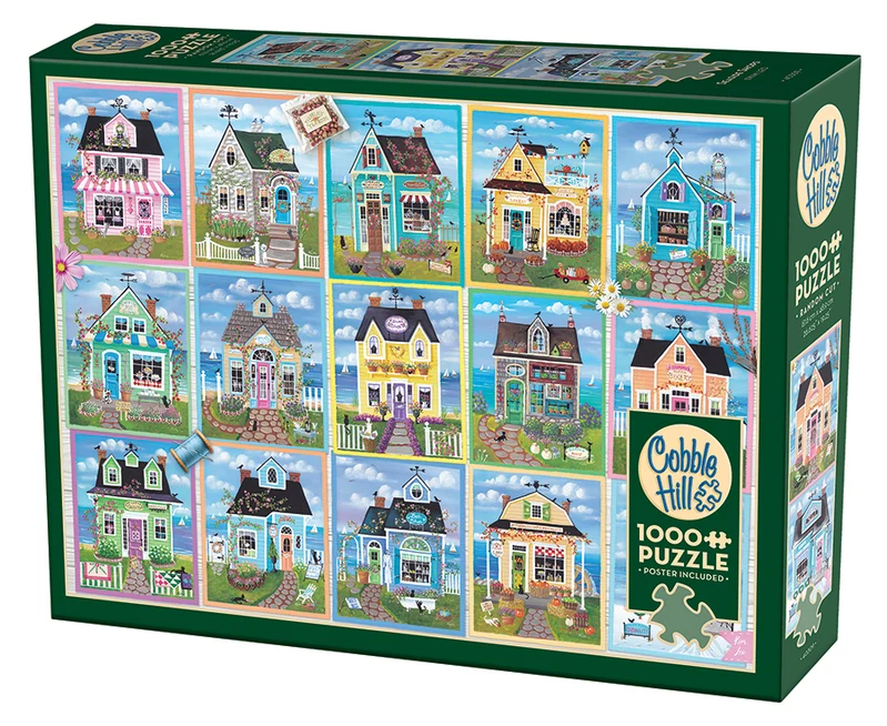 Cobble Hill - Seaside Shops 1000 Piece Puzzle - Image 2