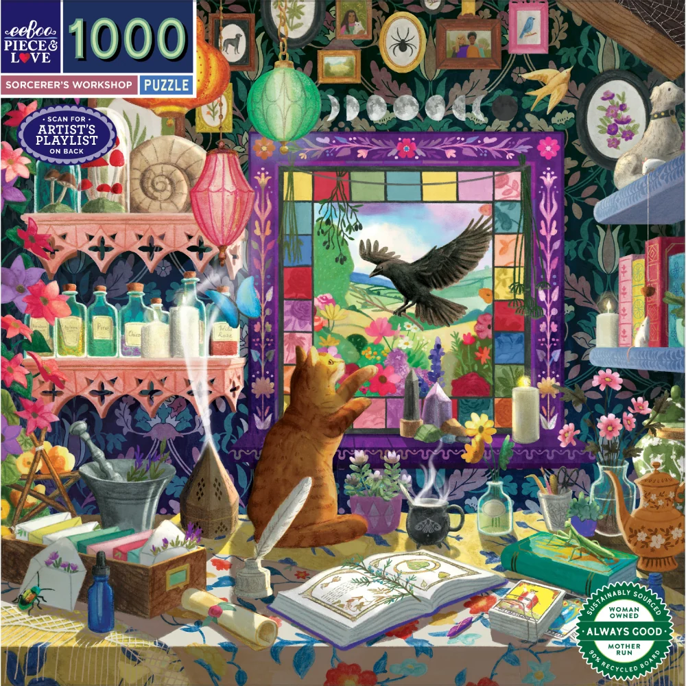 eeBoo - Sorcerer's Workshop 1000 Piece Puzzle