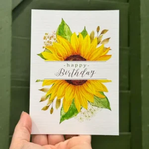 Greeting Card - Sunflower Happy Birthday