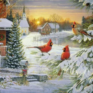 Cobble Hill - Sunset Cardinals 1000 Piece Puzzle
