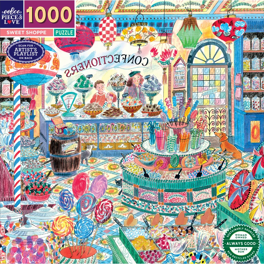 eeBoo - Sweet Shoppe 1000 Piece Puzzle