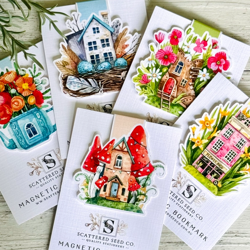 Magnetic Bookmarks - The Mouse's House - 5 Designs