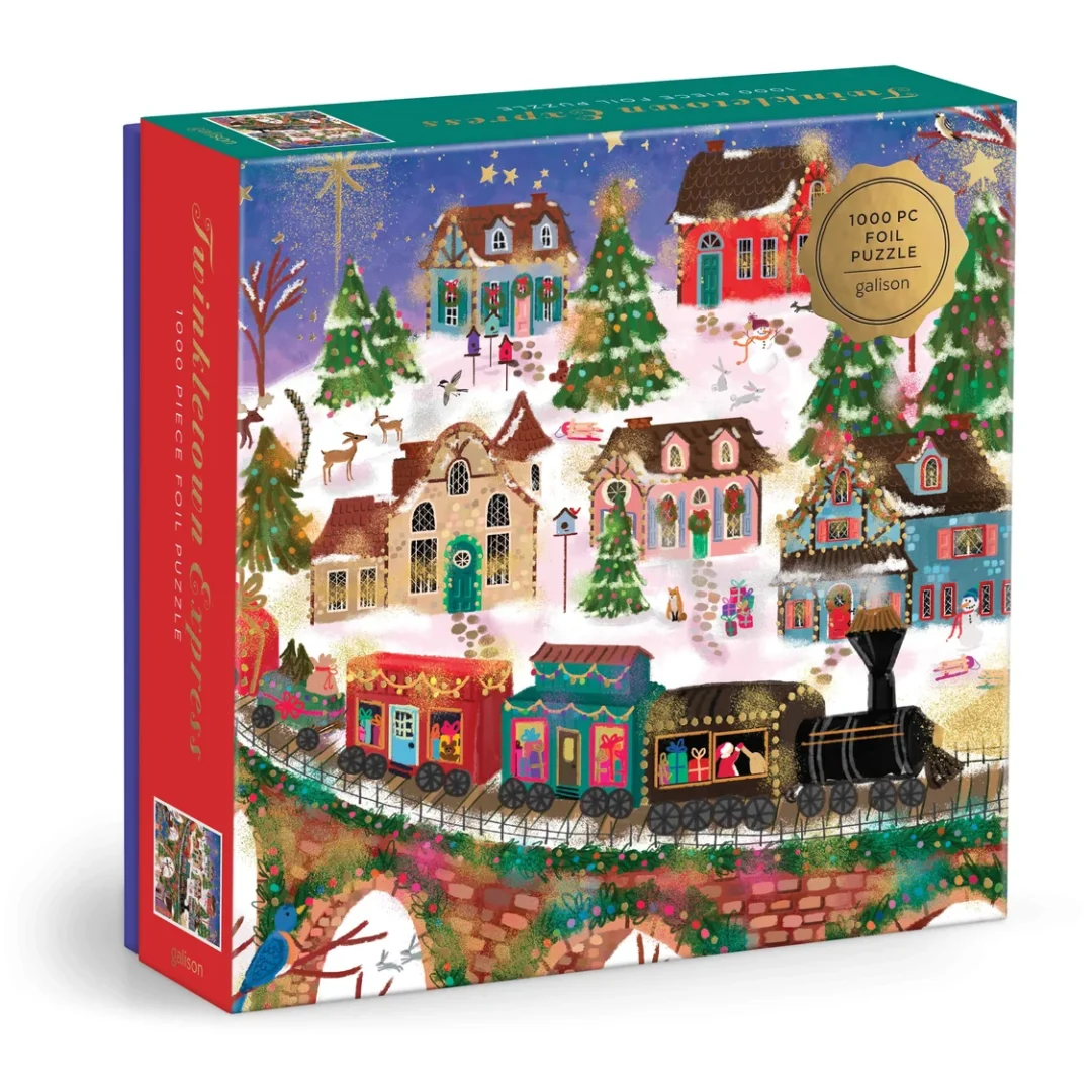 Galison - Joy Laforme - Twinkletown Express Foil 1000 Piece Puzzle - Image 2