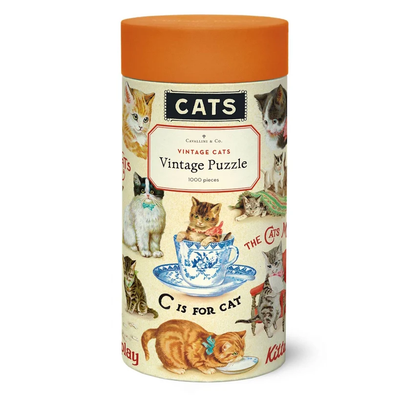Cavallini & Co - Vintage Cats 1000 Piece Puzzle