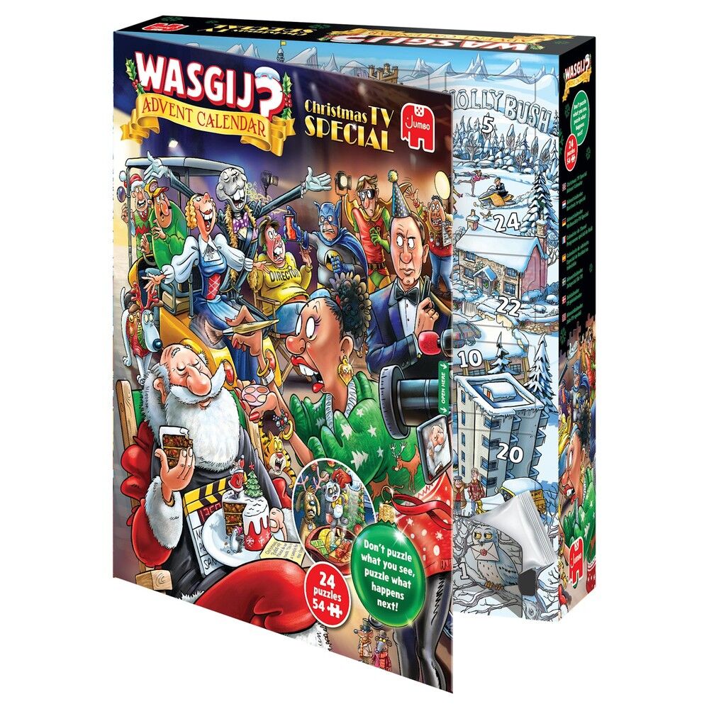 Jumbo - Wasgij, 2026 Christmas Advent Calendar, Christmas TV Special 24 x 54 Piece Puzzles - Image 2